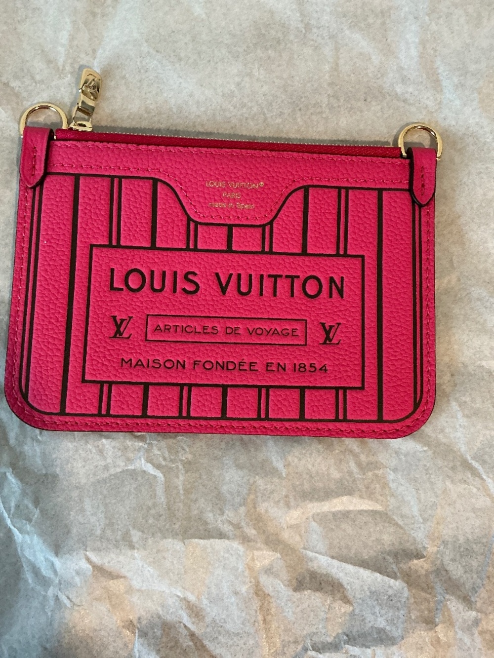 Louis Vuitton Fuchsia Inside Out Pouch NWOT